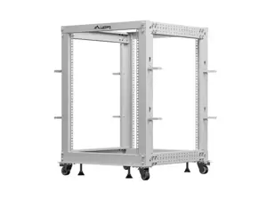 LANBERG OPEN RACK 19" 15U 600X600-1100 ADJUSTABLE GREY