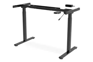 "Digitus" rašomojo stalo rėmas, 71,5 - 121,5 cm, maksimalus apkrovos svoris 70 kg, juodas