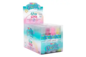 Pieštukiniai klijai Colorino Pastel 9g skaidrūs, pastelinių spalvų 1 vnt.