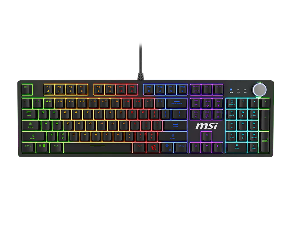 KEYBOARD GAMING BLACK US/FORGE GK310 RED MSI