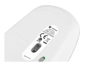 NATEC belaidė pelė Harrier 2 1600DPI "Bluetooth 5.1" baltai pilka