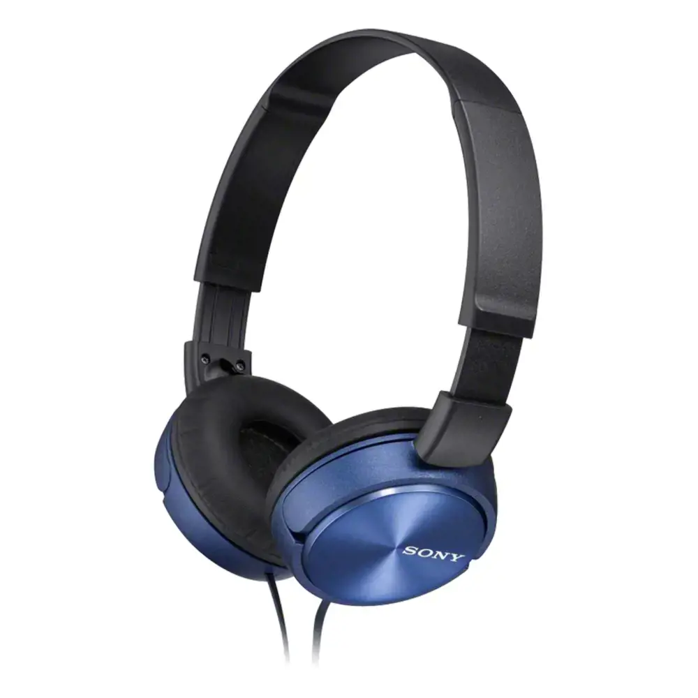 "Sony MDR-ZX310AP", laidinis, 10-24000 Hz, skambučiai/muzika, 125 g, ausinės, mėlynos spalvos
