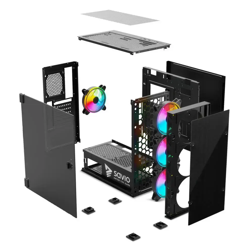 SAVIO KORPUSAS PC PRIME X1 ARGB GLASS SAVGC-PRIMEX1