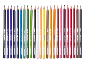 Spalvoti trikampiai pieštukai KORES, 24 vnt.