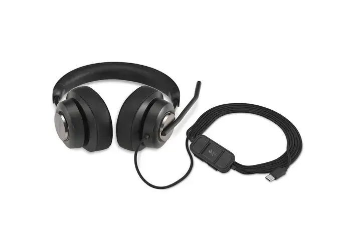Kensington H2000 USB-C Over-Ear Headset, Wired, Office/Call center, 20 - 20000 Hz, 190 g, Headset, Black