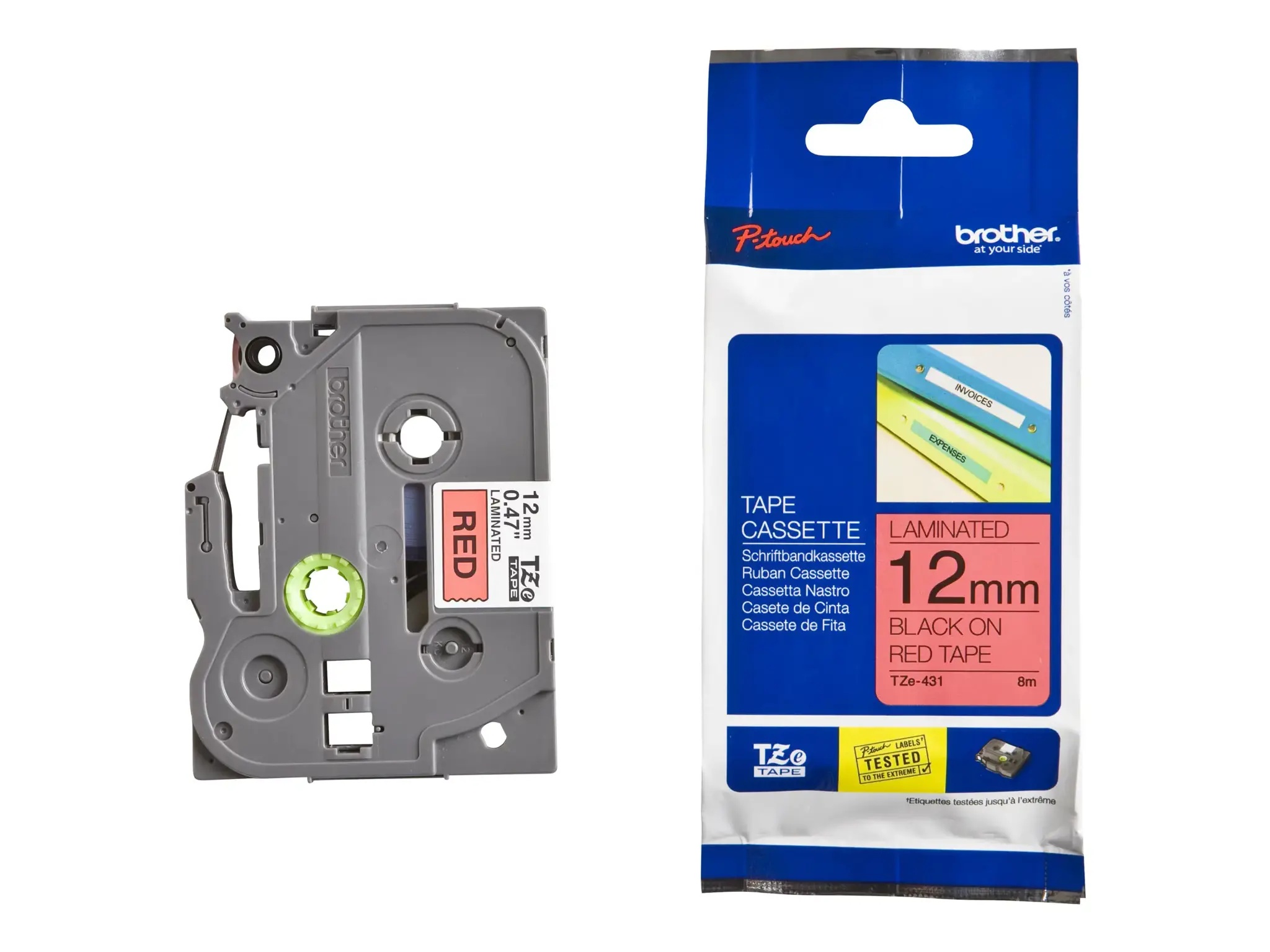 Brother TZE431, 8 m, 1,2 cm