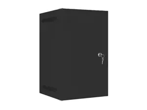 LANBERG Rack cabinet 10inch wall mount 9U 280x310 black with metal door flat pack