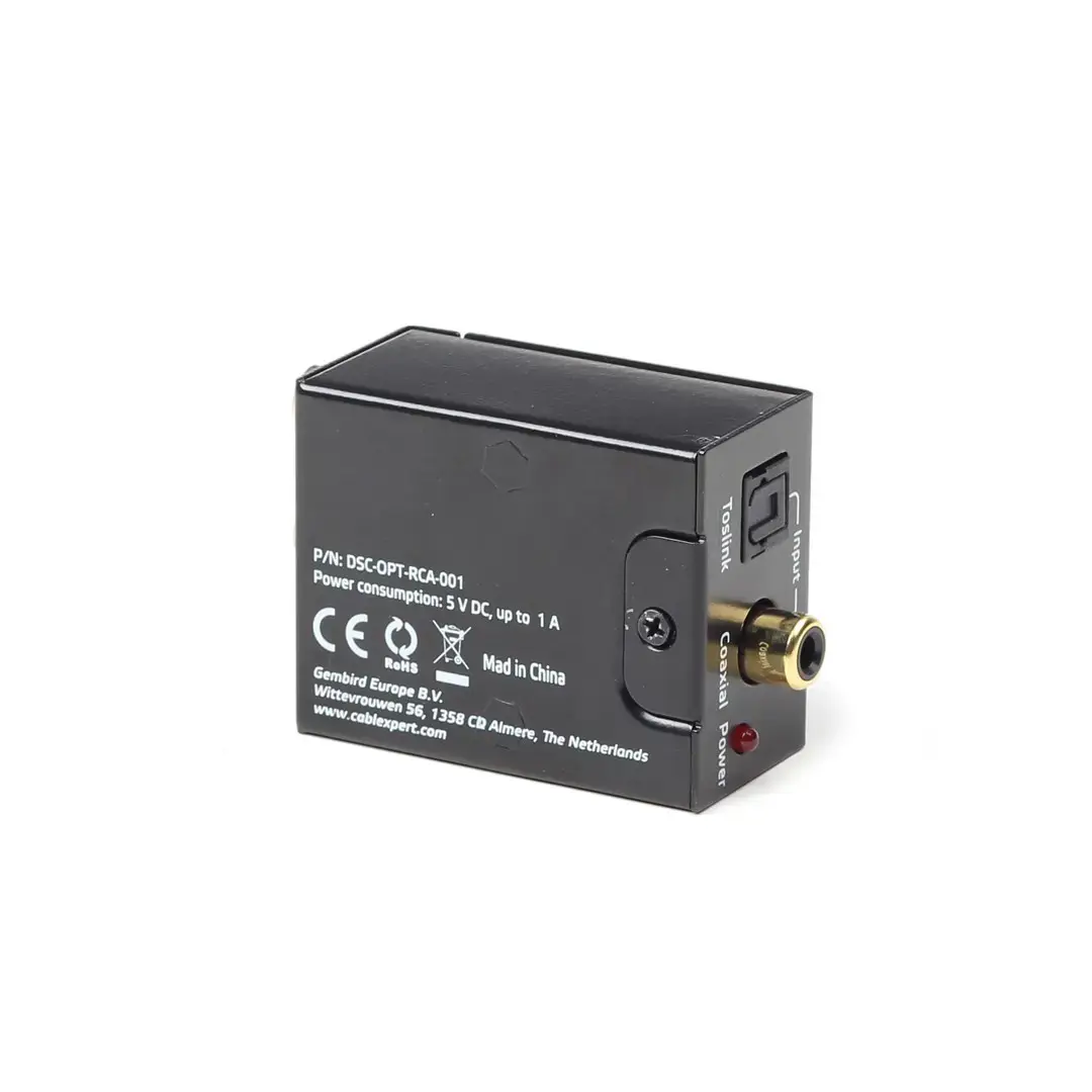 ENERGENIE DSC-OPT-RCA-001 Gembird skaitmeninis-analoginis garso keitiklis