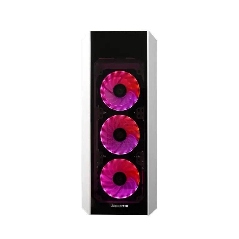 CHIEFTEC Scorpion 3 White edition ATX gaming with 4x120 A-RGB fan 2 tempered glass side and front
