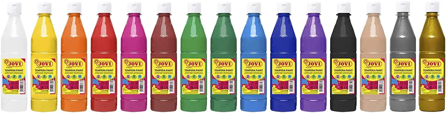 Skystas guašas buteliuke JOVI 1000 ml,  raudona sp. (vermillion)