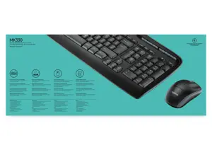 LOGITECH belaidis kombainas MK330 - JAV tarptautinis - 2,4 GHz - NSEA - CR