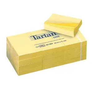 Lipnūs lapeliai Tartan, 38x51mm, geltoni (1x100)