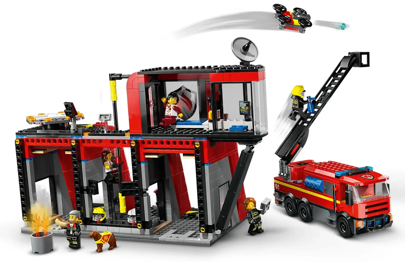 LEGO CITY 60414 FIRE STATION WITH FIRE TRUCK