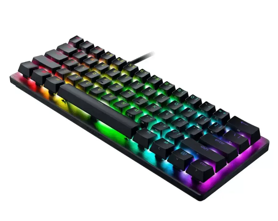 "Razer Huntsman V3 Pro" mini žaidimų klaviatūra Laidinė JAV, juoda