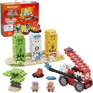 Marioinex Mini Waffle City Building Blocks Firefighter action, 148 pieces