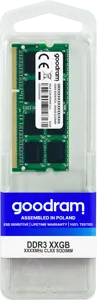 Goodram GR1333S364L9S/4G, 4 GB, 1 x 4 GB, DDR3, 1333 MHz, 204-pin SO-DIMM, Green