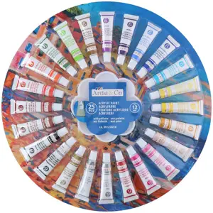 Artist & Co - Akrilinių dažų rinkinys 12 ml, 25 spalvos