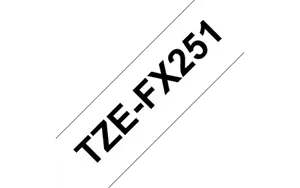 Brother Laminated tape, Black on white, TZe, Thermal transfer, Brother, PT-2430PC, PT-2700, PT-9600…