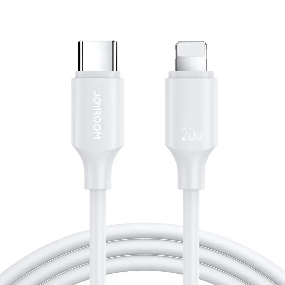 Joyroom USB-C cable - Lightning 480Mb | s 20W 1m white (S-CL020A9)