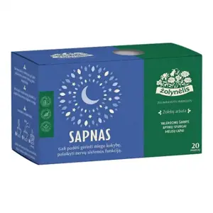 Žolynėlis žolelių arbata Sapnas 30g (1,5x20)