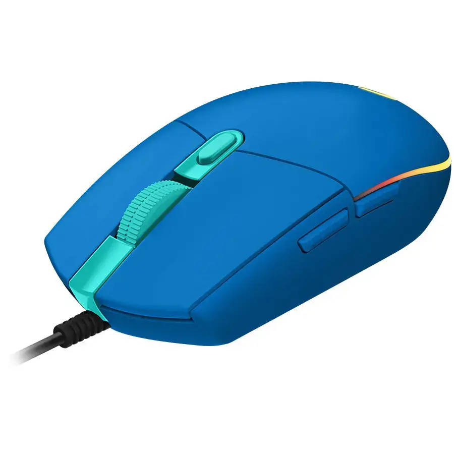 LOGITECH G203 LIGHTSYNC laidinė žaidimų pelė - Mėlyna - USB