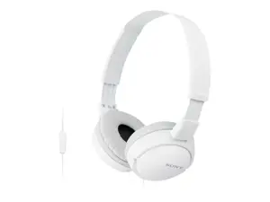 "Sony MDR-ZX110AP", laidinis, 12-22000 Hz, skambučiai/muzika, 120 g, ausinės, baltos spalvos