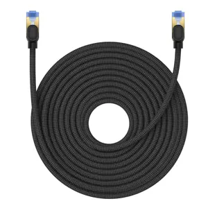 Pintas tinklo kabelis Cat.7 Baseus Ethernet RJ45, 10Gbps, 20 m (juodas)