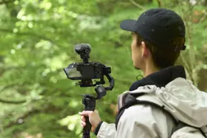 "Sony ECM-M1", Skaitmeninio fotoaparato mikrofonas, -20 dB, juodas, 7,2 V, 40 mm, 64,4 mm