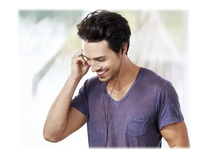 "Panasonic" laidinės ausinės RP-TCM55E-K, į ausis, su mikrofonu, 3,5 mm, juodos spalvos