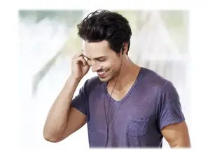 "Panasonic" laidinės ausinės RP-TCM55E-K, į ausis, su mikrofonu, 3,5 mm, juodos spalvos