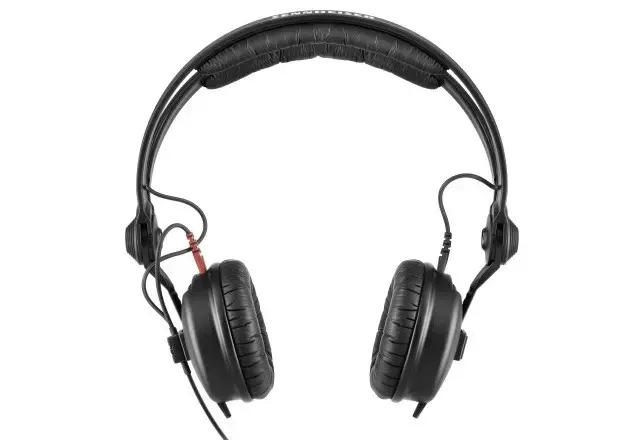 SENNHEISER HD 25, DINAMINĖS AUSINĖS, 70 ?, UŽDAROS, SUPRA-AURINĖS, REGULIUOJAMAS GALVOS LANKELIS, PLIENINIS LAIDAS, VIENPUSIS, 1,5 M ILGIO, 3,5 MM KAMPINIS LIZDAS, ADAPTERIS