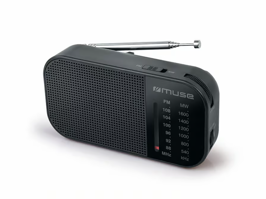 Nešiojamas radijas MUSE  FM, AM, juodas / M-025 R / 4500131