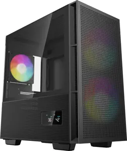 "Deepcool CH360 Digital MID TOWER CASE", juoda