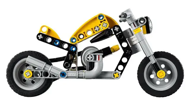 LEGO TECHNIC 42225 Yellow Motorcycle