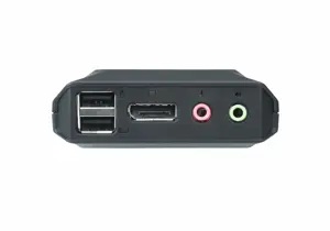 ATEN 2 prievadų USB "DisPlayPort" kabelinis KVM jungiklis, 4096 x 2160 taškų, 4K Ultra HD, 1,38 W, juodas