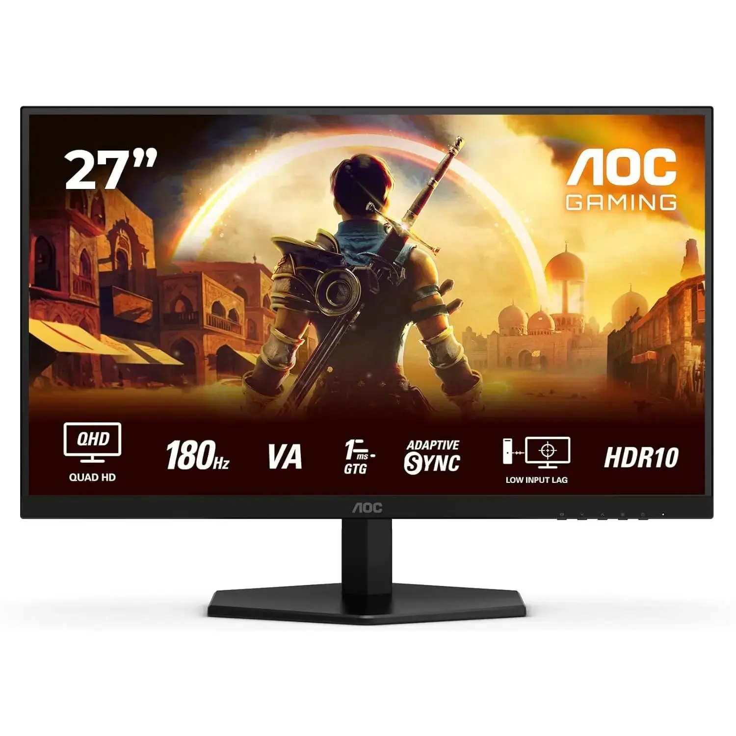 AOC Q27G42XNE | 27 " | VA | QHD | 16:9 | 180 Hz | 1 ms | 2560 x 1440 pixels | 300 cd/m² | HDMI ports quantity 2 | Black