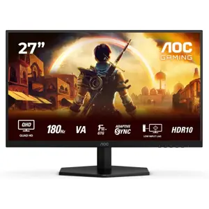 AOC Q27G42XNE | 27 " | VA | QHD | 16:9 | 180 Hz | 1 ms | 2560 x 1440 pixels | 300 cd/m² | HDMI port…