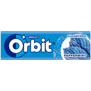 Kramtomoji guma ORBIT peppermint, 14 g