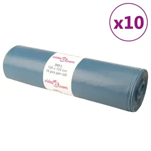 Šiukšlių maišai, 100vnt., mėlynos spalvos, 240l
