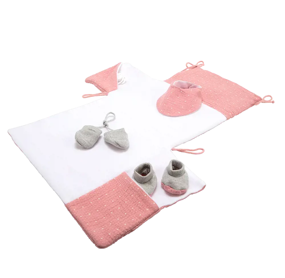 Arias lėlytė Zoe, mergaitė su rožiniu pleduku, 42 cm