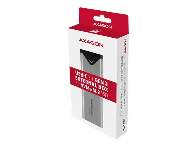 AXAGON EEM2-UG2 USB-C 3.1 Gen 2 - M.2 NVMe SSD 42-80 mm dėžutė