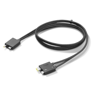 Lenovo 4X91K16970, vyriškas, vyriškas, 0,7 m, juodas, 40 Gbit/s, RoHS REACH UL62368