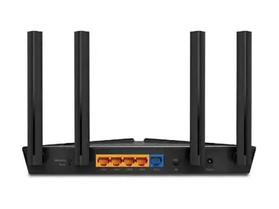 TP-Link AX1500 "Wi-Fi 6" maršrutizatorius, "Wi-Fi 6" (802.11ax), dviejų dažnių (2,4 GHz / 5 GHz), Ethernet LAN, juodas, stalinis maršrutizatorius