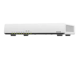 QNAP QHora-301W, "Wi-Fi 6" (802.11ax), dviejų dažnių (2,4 GHz / 5 GHz), Ethernet LAN, baltas, stalinis maršrutizatorius