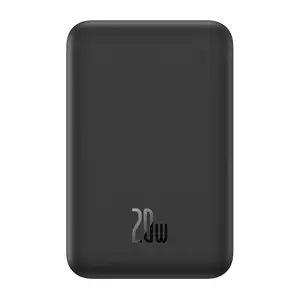 Mini powerbankas Baseus 5000mAh 20W + USB-C kabelis (20V/3A) - juodas