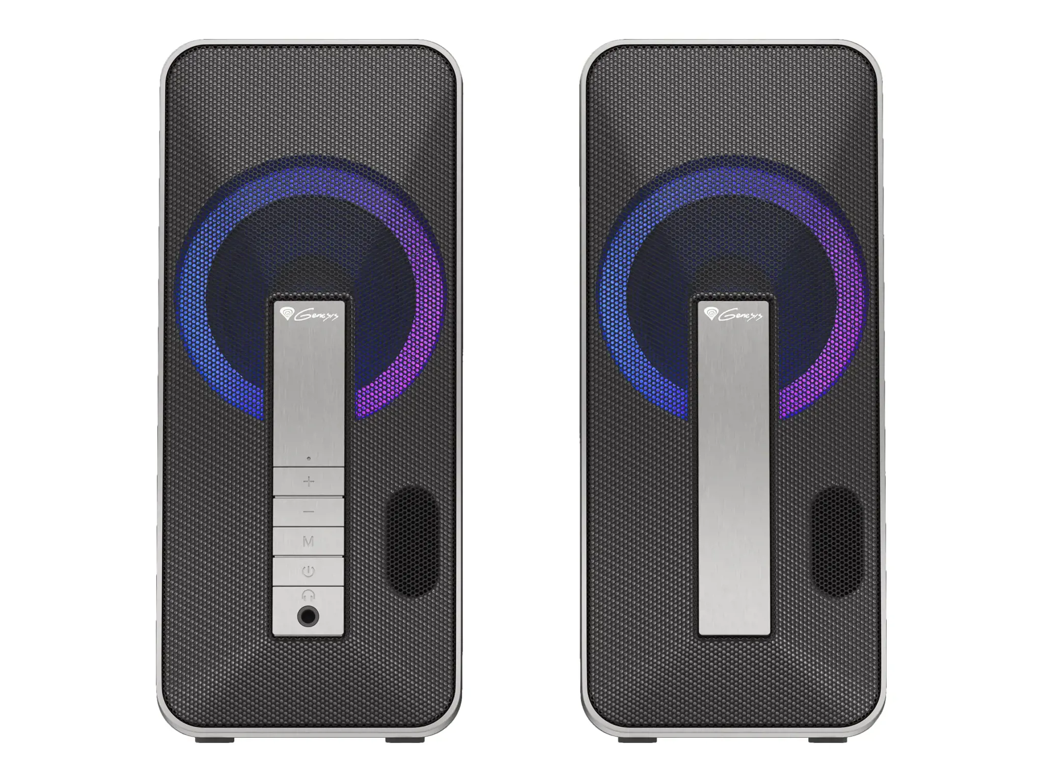 NATEC Genesis kompiuterio garsiakalbiai 2.0 Helium 100BT RGB USB