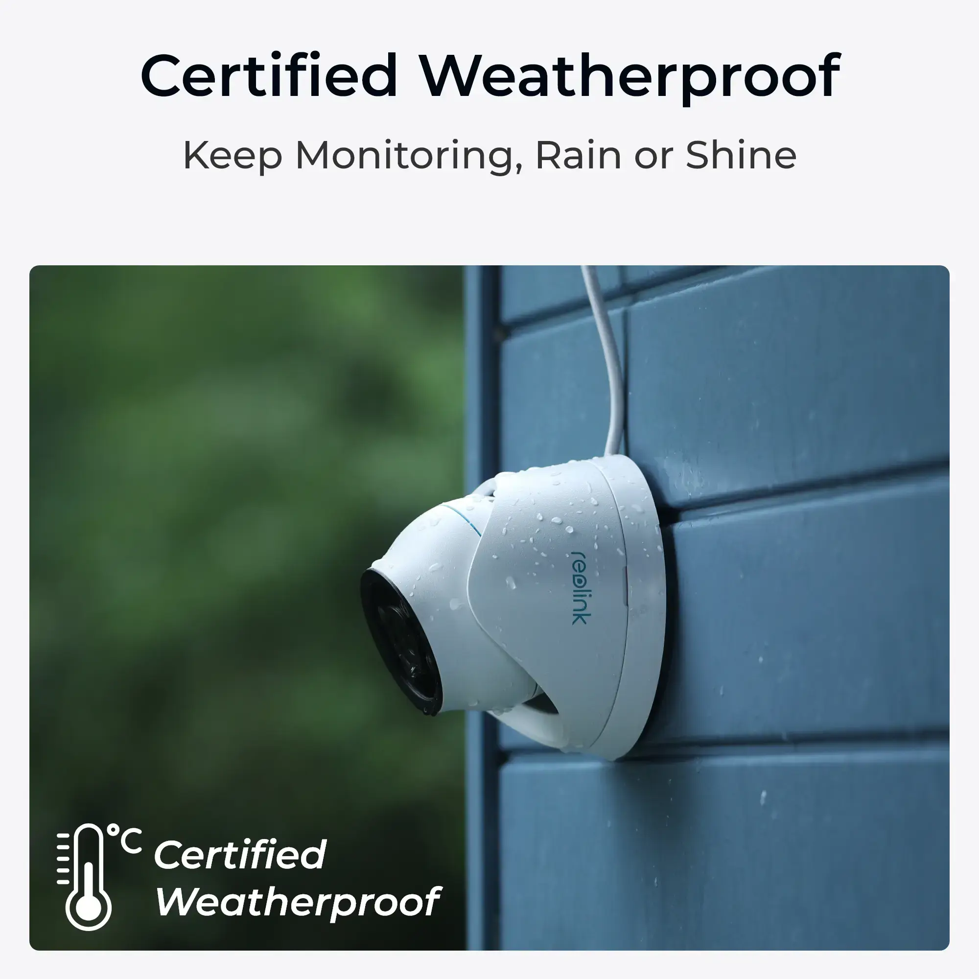 Reolink P434 - 4K Outdoor Camera, PoE, 3X Optical Zoom, Person/Vehicle/Animal Detection, Color Night Vision, IP security camera, Indoor & outdoor, Wired, Google Assistant, Ceiling, White