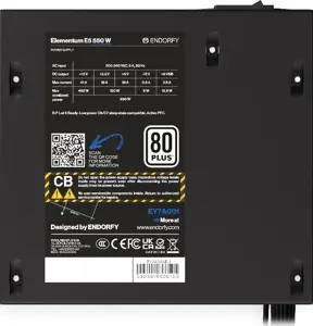Maitinimo blokas ENDORFY Elementum E5 550 W, 550 W, 80 PLUS