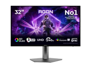 AOC | AG326UZD2 | 32 " | QD-OLED | UHD | 16:9 | 240 Hz | 0.03 ms | 3840 x 2160 pixels | 1000 cd/m² …