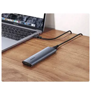 Ugreen 10903, SSD korpusas, M.2, Serial ATA III, 5 Gb/s, USB jungtis, juoda, pilka